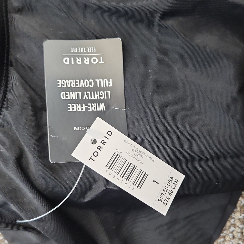 Torrid Flounce Bikini Top Size 1X - Picture 8 of 13